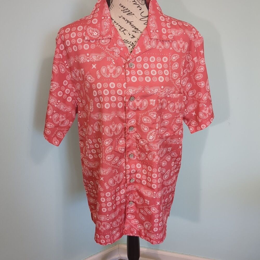 Trunks Men Shirt Medium Short Sleeve Casual Beach Surf Street Tropical Colorful
